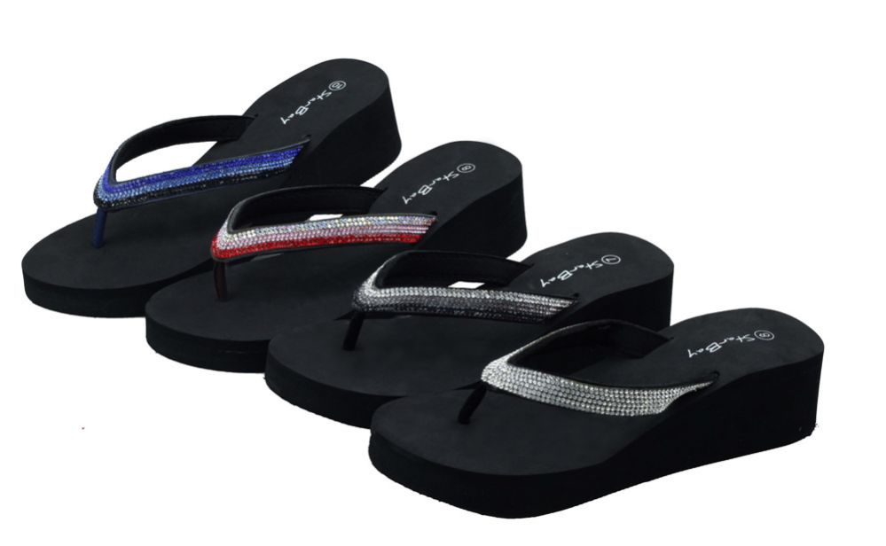 Wholesale Footwear Ladies' Wedge Sandals In Assorted Color