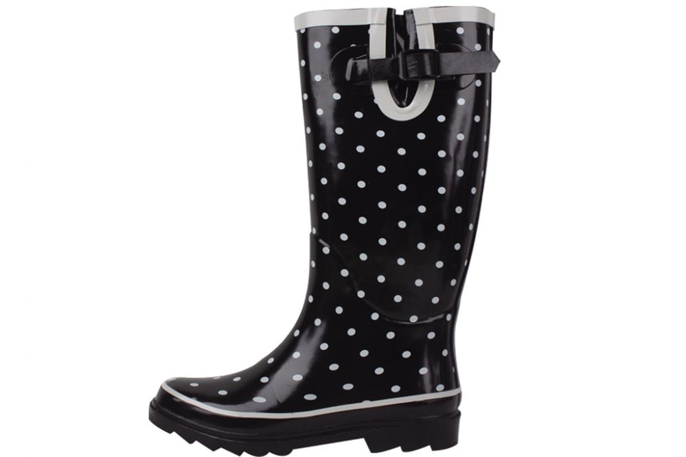 Wholesale Footwear Ladies' Rubber Rain Boots 13 Inches Tall