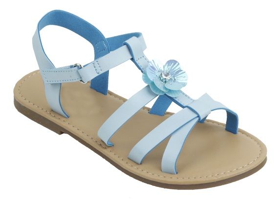 Wholesale Footwear Girl"s Fashion Sandals In Blue