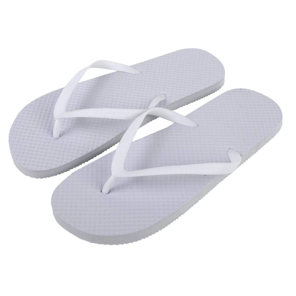 Wholesale Footwear Women's Flip Flops White