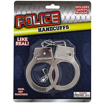 Wholesale Footwear Handcuff Metal Diecast W/keys Blistercard
