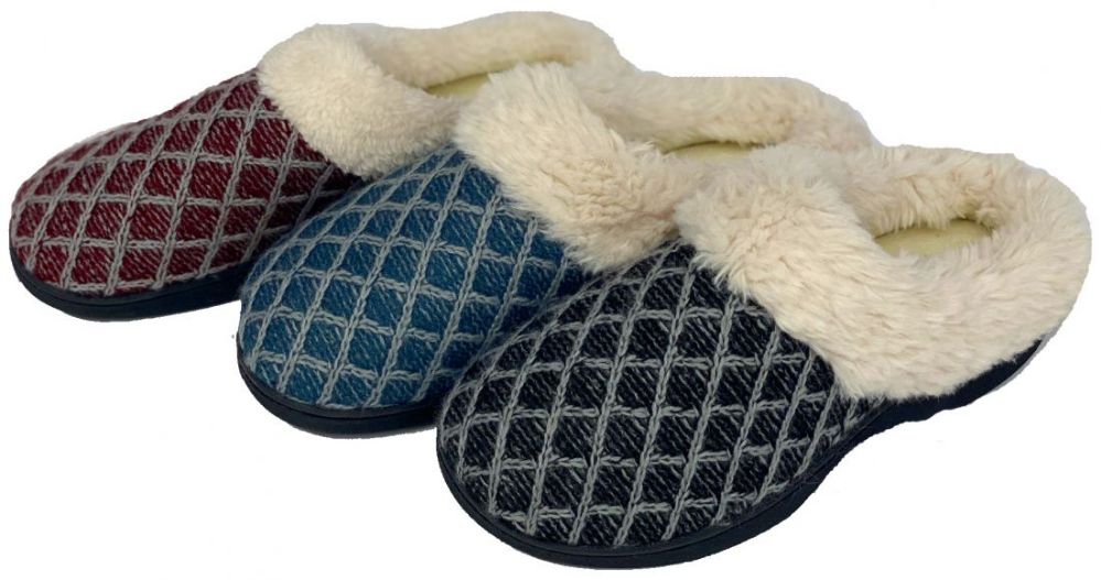 knit clog slippers