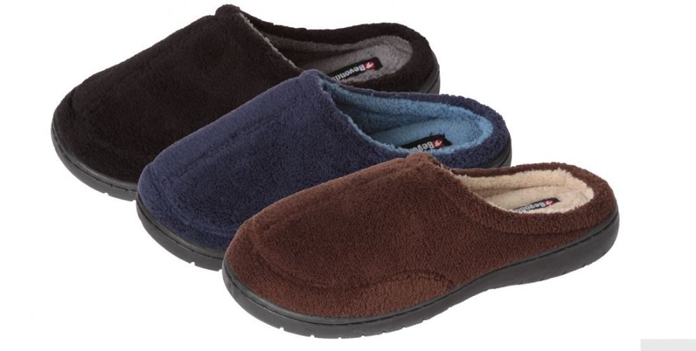 Wholesale Footwear Boy's Plush Slide Slippers - Solid Colors
