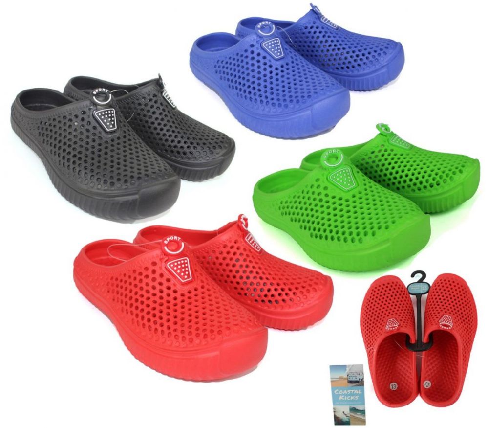 Wholesale Footwear Boy's & Girl's Mule Sport Clogs W/ Ventilated Upper