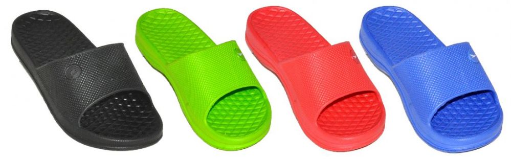 Wholesale Footwear Boy's & Girl's Slide Sandals - Assorted Colors - Sizes 12/13-4/5