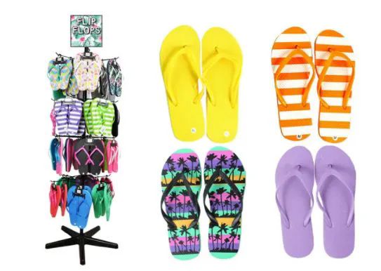Wholesale Footwear Flip Flop Rack Assorted Styles And Sizes