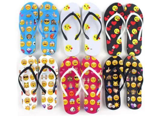 Wholesale Footwear Flip Flop Emoji