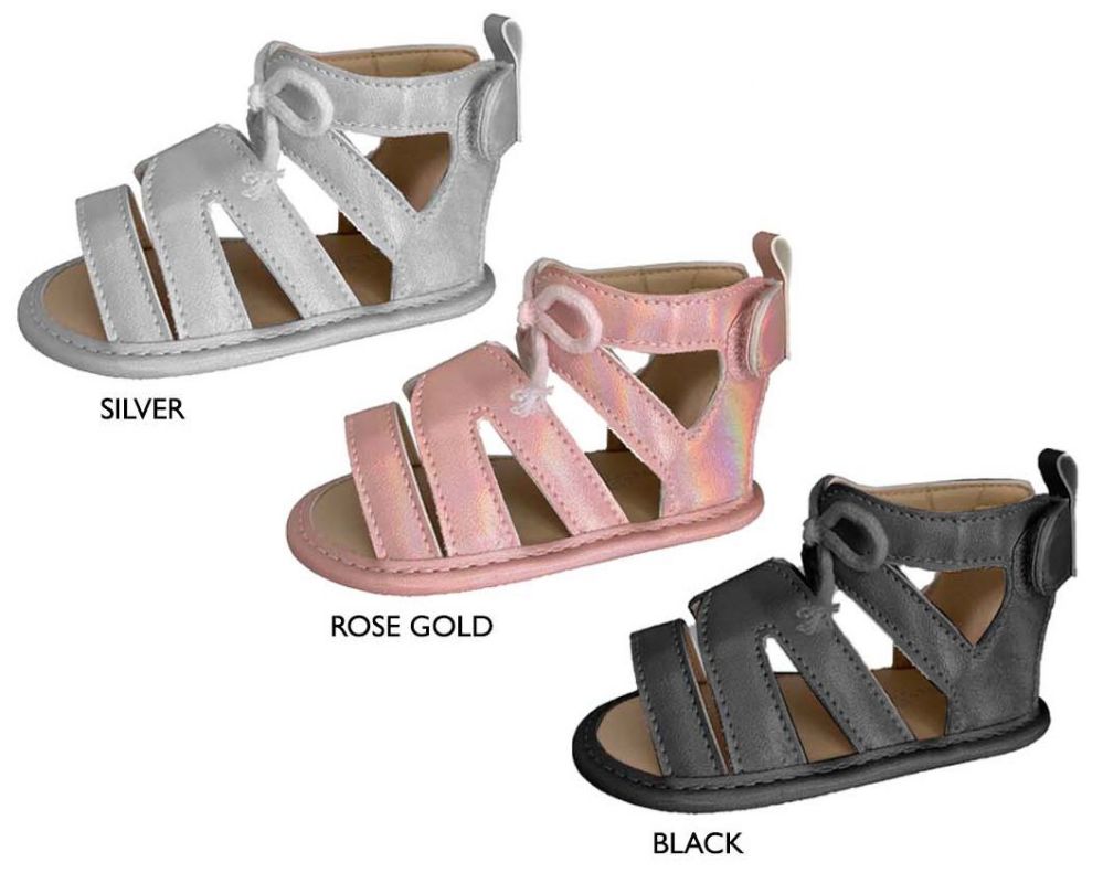 Wholesale Footwear Infant Girl's Gladiator Sandals W/ Cord Bow Detail