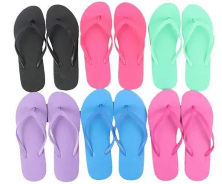 Wholesale Footwear Flip Flop Solid Colors