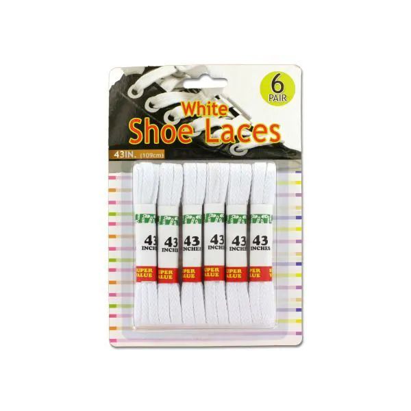 Wholesale Footwear White Shoe Laces