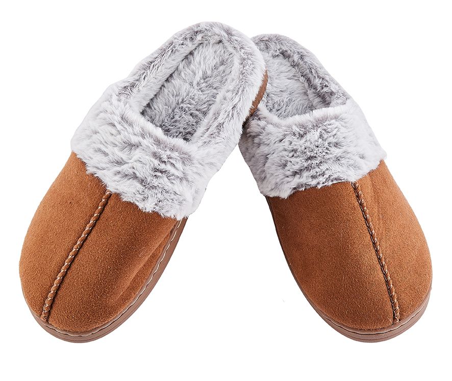 Wholesale Footwear Suede Furry Men's Slipper