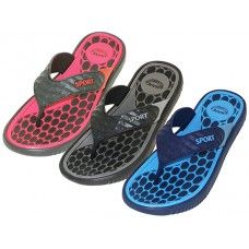 Wholesale Footwear Men's Wave Sport Thong Sandals