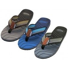 Wholesale Footwear Men's Wave Soft Sole Thong Sandals