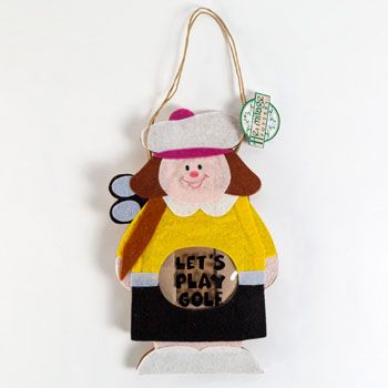 Wholesale Footwear Lets Play Golf Felt Bag