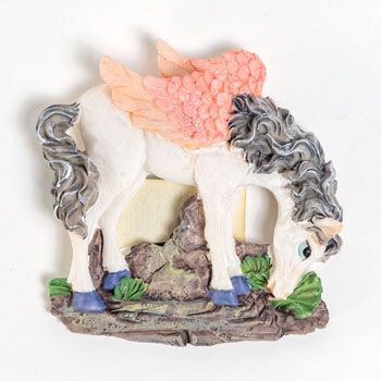 Wholesale Footwear Magnet Polyresin Unicorn