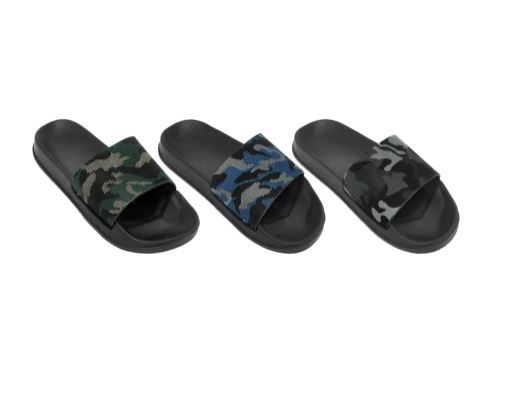 Wholesale Footwear Men Camo Slides