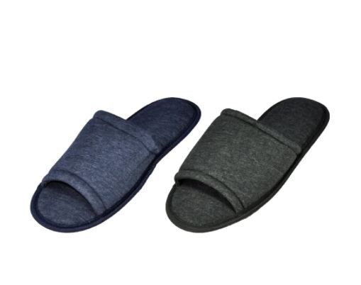 Wholesale Footwear Men's Open Toe Cloth House Slippers