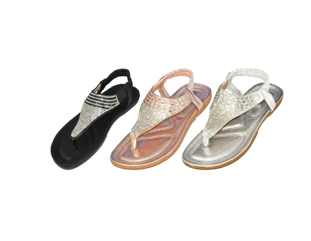 Wholesale Footwear Women's Sequined Sandals