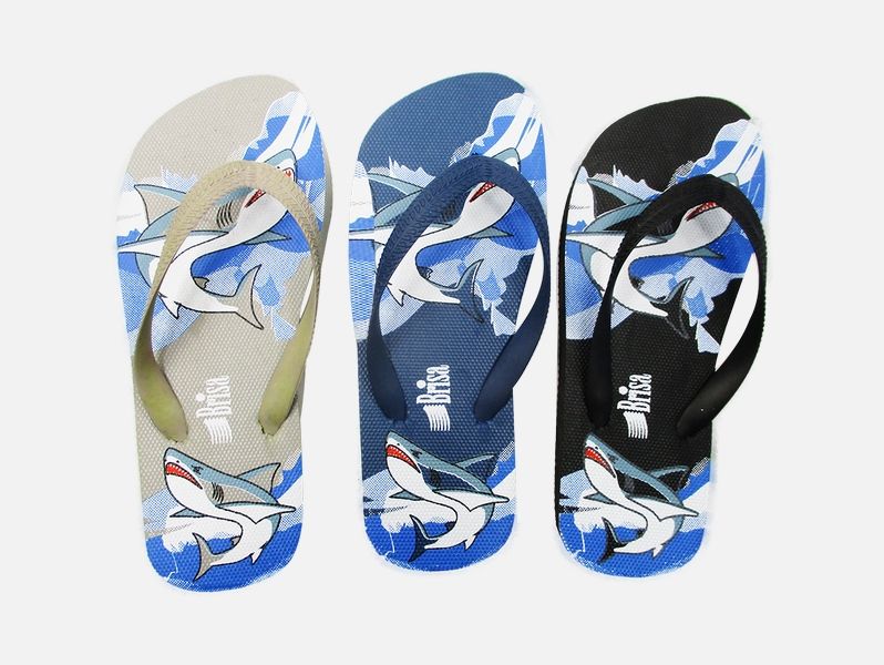 Wholesale Footwear Boys Flip Flop Solid 3 Assorted