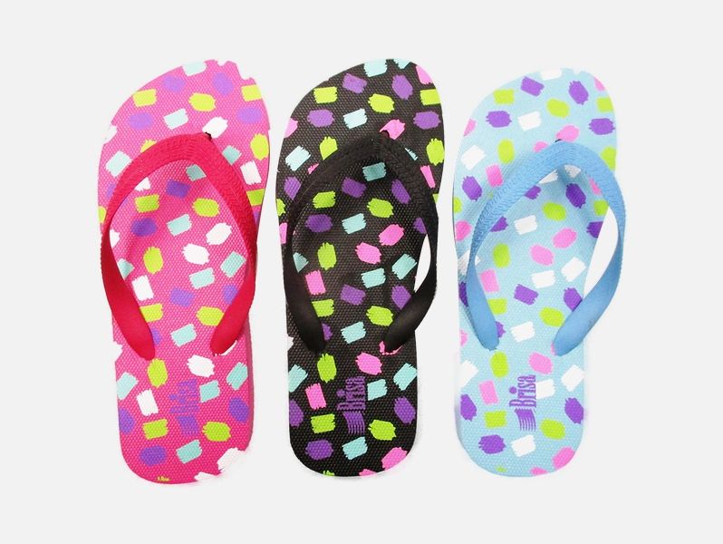 Wholesale Footwear Girls Flip Flops 3 Assorted