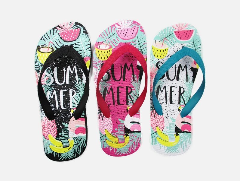 Wholesale Footwear Girls Flip Flops 3 Assorted