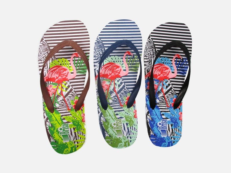 Wholesale Footwear Laddies Flip Flop Solid 3 Assorted