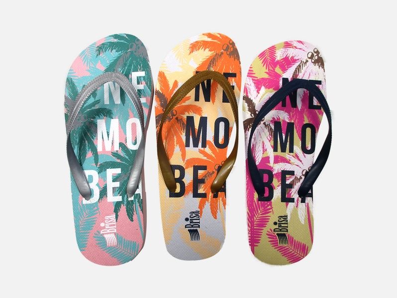 Wholesale Footwear Ladies Flip Flop Solid 3 Assorted