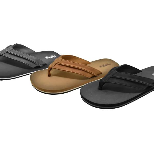 Wholesale Footwear Mens Fashion Flat Sandals. Man Made Sole And Upper Imported