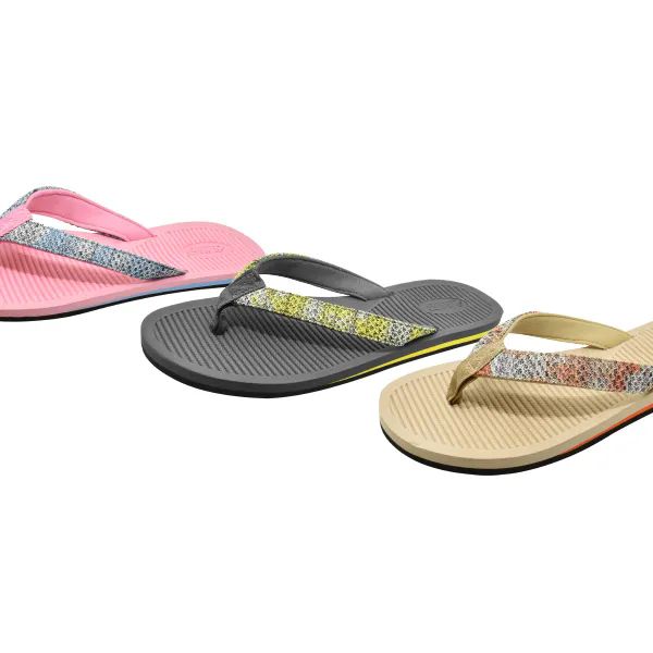Wholesale Footwear Fashion Flip Flops Assortment Of Colors Man Made Sole And Upper Imported