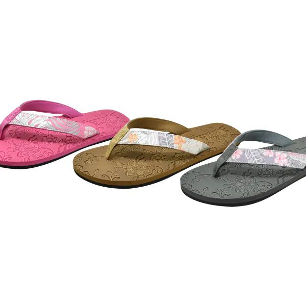 Wholesale Footwear Fashion Flip Flops Assortment Of Colors Man Made Sole And Upper Imported