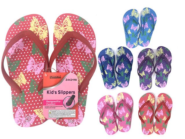 Wholesale Footwear Slipper Girl 6 Assorted Colors