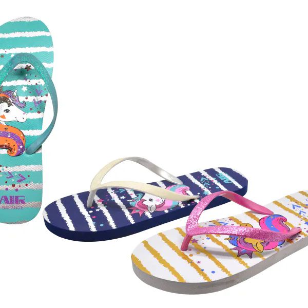 Wholesale Footwear Girls Fashion Flat Sandals Man Made Sole And Upper Imported