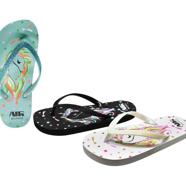 Wholesale Footwear Girls Fashion Flat Sandals Man Made Sole And Upper Imported