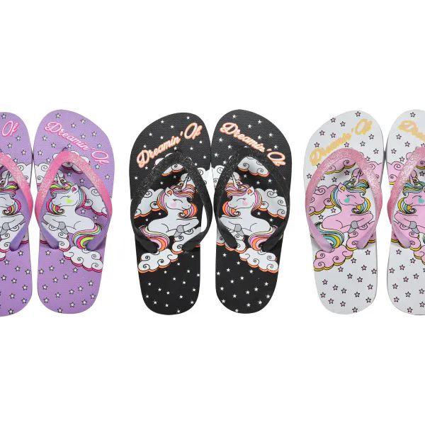 Wholesale Footwear Girls Fashion Flat Sandals Man Made Sole And Upper Imported