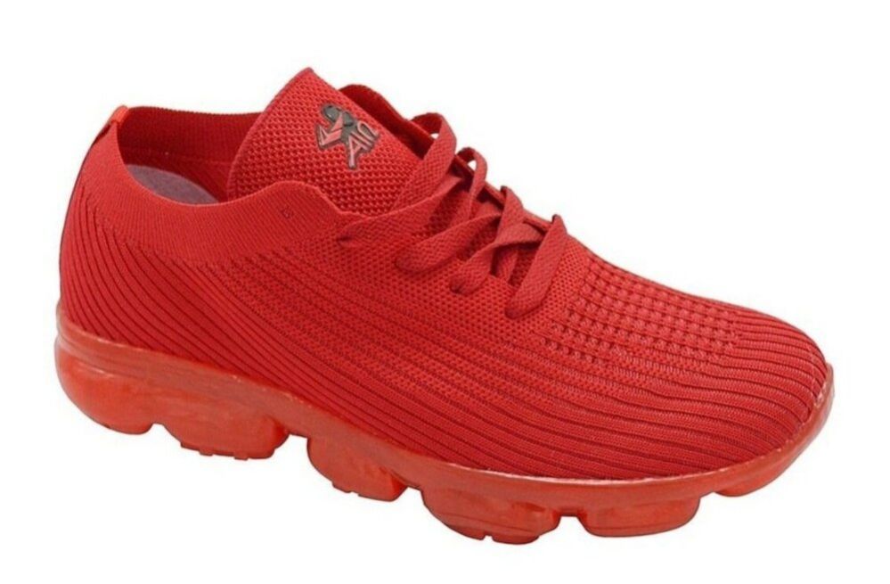Wholesale Footwear Mens Athletic Walking Blade Running Tennis Shoes Fashion Sneakers In Red