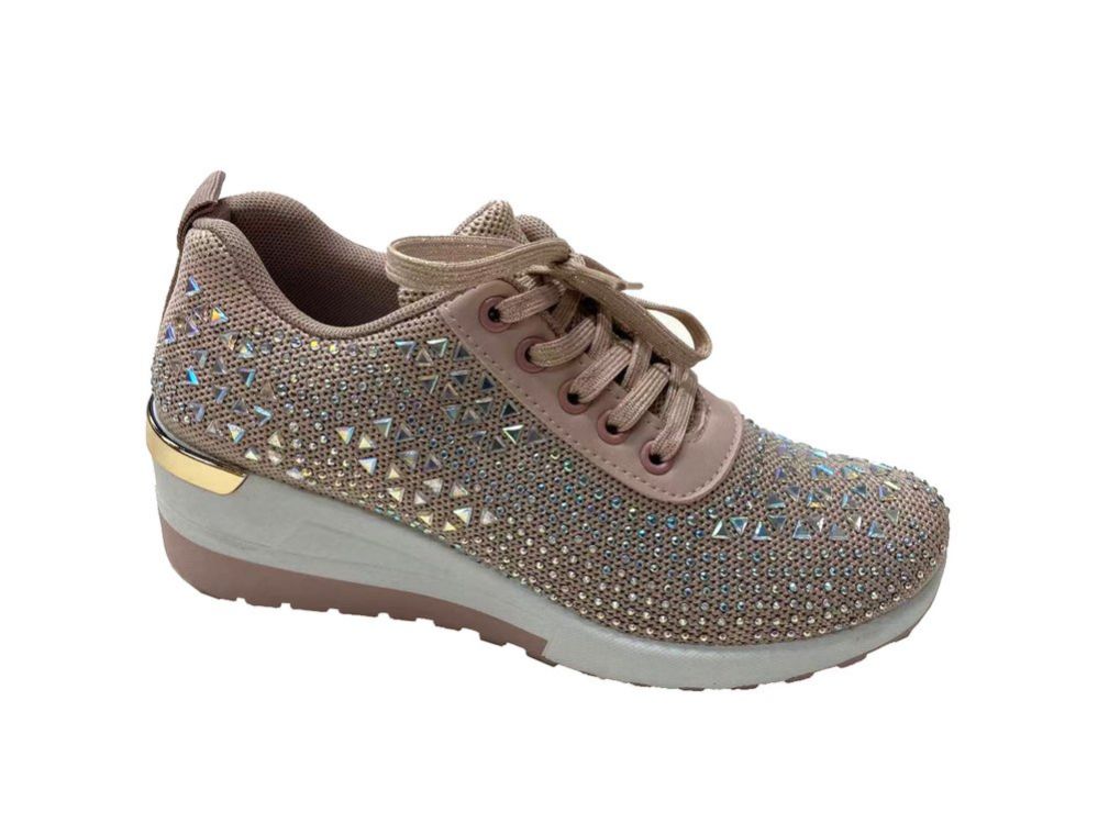 Wholesale Footwear Women's Platform Boots Wedge Sneakers In Pink