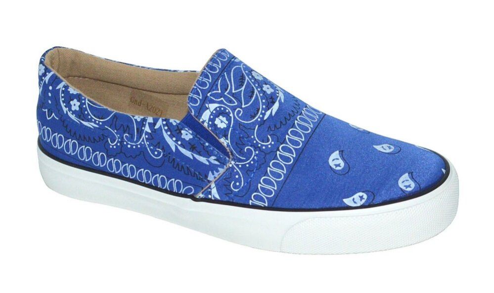 Wholesale Footwear Women's Classic Closed Toe Slip On Low Top Fashion Sneaker Casual Loafer In Blue