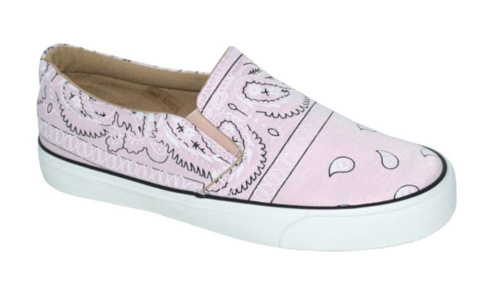 Wholesale Footwear Women's Classic Closed Toe Slip On Low Top Fashion Sneaker Casual Loafer In Pink