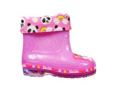 Wholesale Footwear Girl's Panda Bear Waterproof Rain Boot