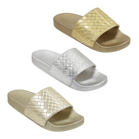 Wholesale Footwear Woman's Embossed Slide