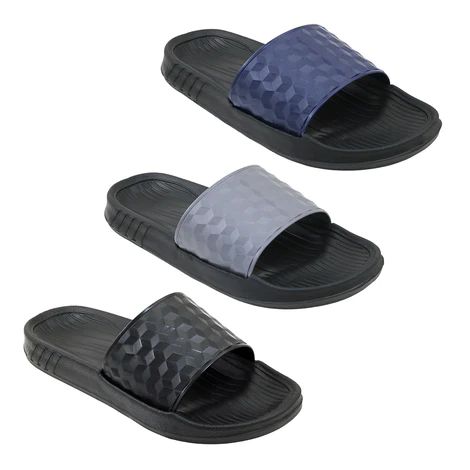 Wholesale Footwear Men's Geo Slide Assorted