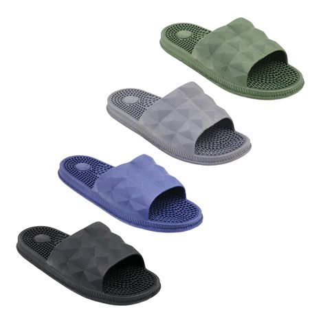 Wholesale Footwear Men's Massage Slide Assorted