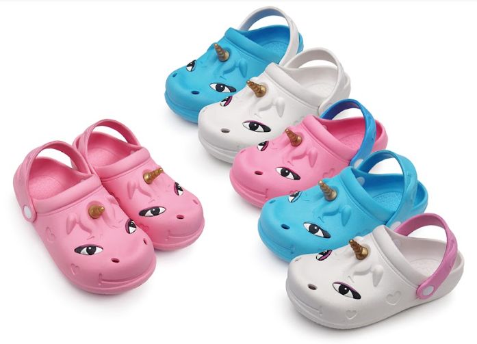 Wholesale Footwear Toddler Unicorn Clogs In Assorted Color