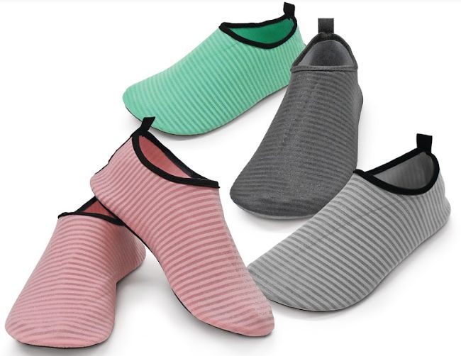 Wholesale Footwear Womens Mesh Stripe Water Shoes In Assorted Color