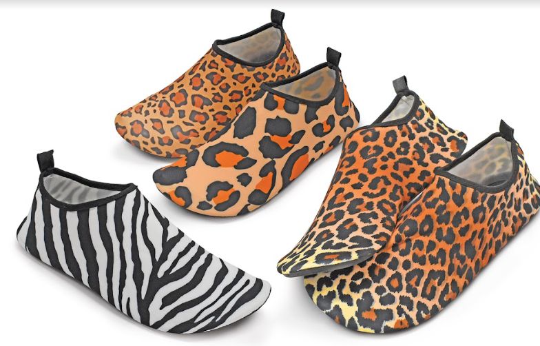 Wholesale Footwear Womens Animal Print Water Shoes In Assorted Color