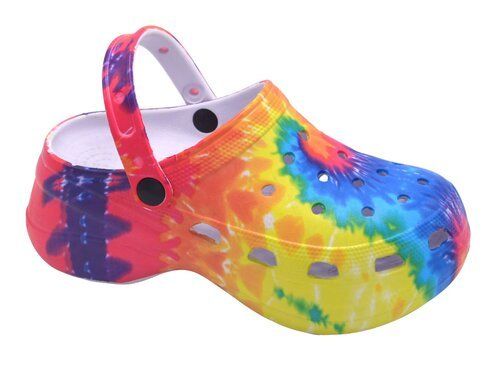 Wholesale Footwear Women Eva Foot Wear In Red Tye Dye Size 6-10