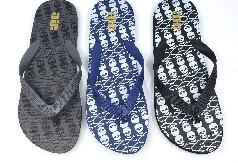 Wholesale Footwear Men's Skull Bash Flip Flop