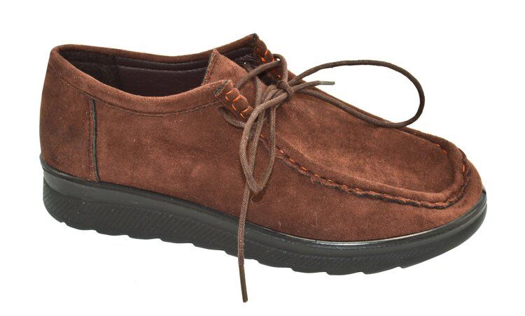 Wholesale Footwear Comfort Work Shoes Lace Up Nurse Hotel Restaurant Walking Slip Resistant Color Brown Size 5-10