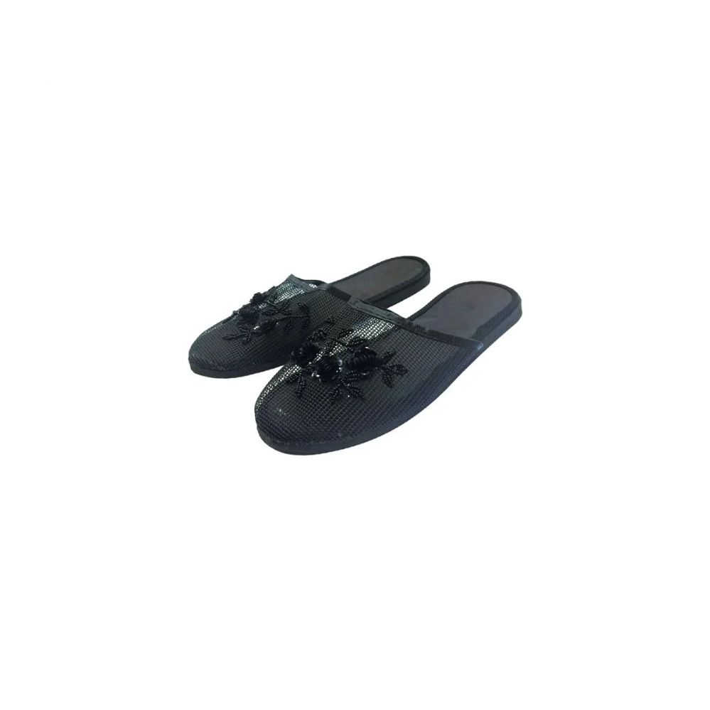 Wholesale Footwear Chinese Slipper Black