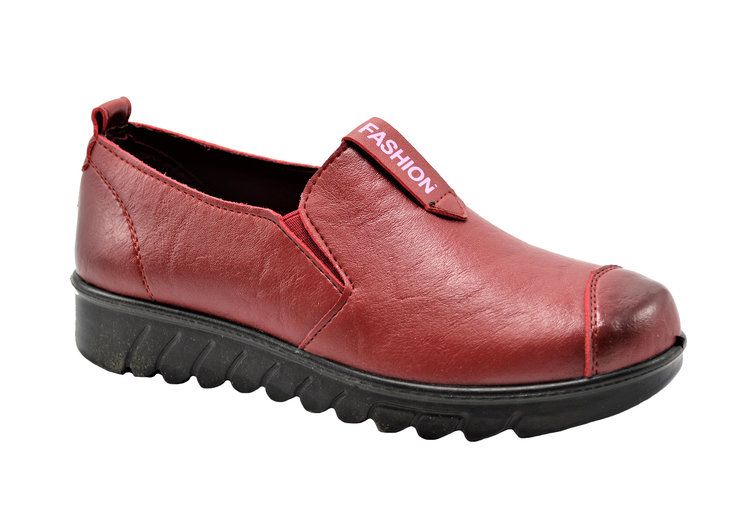 Wholesale Footwear Comfort Work Shoes Hotel Restaurant Walking Slip Resistant, Color Wine Size 5-10